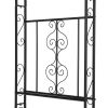 134 x 59 x 213cm Double Layer Iron Art Arc Top Iron Arch Black