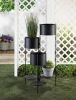 Rustic 3-Tier Barrel Bucket Plant Stand for Outdoor Garden Decor Rustic 3-Tier Barrel Bucket Plant Stand for Outdoor Garden Decor