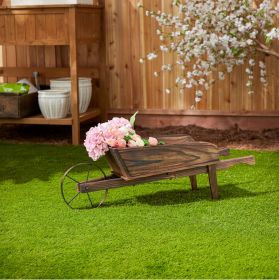 Country Flower Cart Planter – Rustic Outdoor Garden Decor