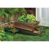 Country Flower Cart Planter – Rustic Outdoor Garden Decor
