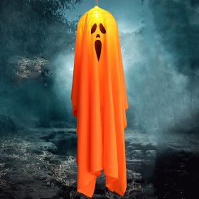 Outdoor Halloween Lighted Glowing Sad Ghost Decorations 90 cm Indoor Outside Ornaments Clearance Halloween Party Lights String for Yard Tree Garden