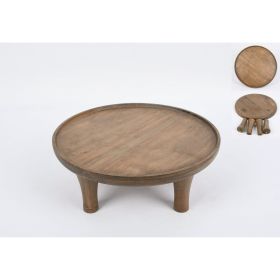 Archie Brown Round Wood Plant Stand