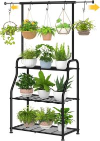 Heavy Duty Metal Hanging Plant Shelf for Multiple Plants for Garden or Patio