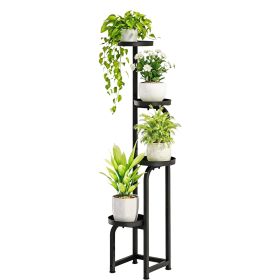 Indoor Outdoor Metal Corner Plant Shelf for Multiple Plants for Patio and Garden