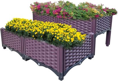 Raised garden bed kit for vegetables and herbs—ideal for indoor or outdoor use