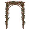 7FT  Beautiful And Practical Garden Arch Dark Brown YJ, Free shipping