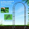 7.5 Feet Metal Garden Arch for Climbing Plants and Outdoor Garden Decor