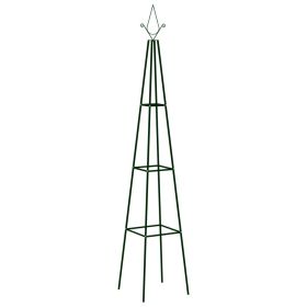 Dark Green Climbing Plant Rack, Powder-coated iron, Set of 2