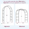 78"H x 45"W Metal Garden Arch Trellis; Wedding Arch, Adjustable Arbor Trellis for Garden Climbing Plants Support or Wedding Decor