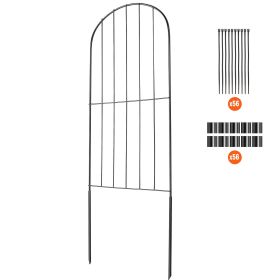 Garden Fence, Animal Barrier Fence, Underground Decorative Garden Fencing with 2 Inch Spike Spacing for the Yard and Outdoor Patio, 28 Pack