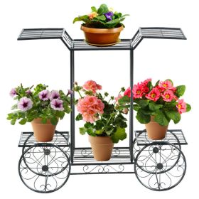 6-Tier Garden Cart Display Plant Holder