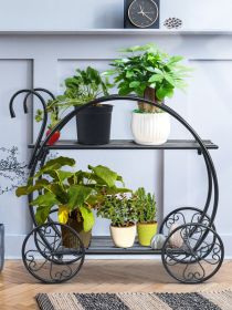 Heavy Duty Metal Flower Cart Plant Stand
