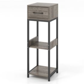 3 Tier Tall Plant Stand with Drawer & Anti-tipping Devices
