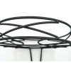 13" Round Metal Plant Stand, Matte Black