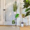 Modern Spiral Plant Stand Showcase - Stylish Indoor Plant Display Stand