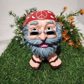 1pc Figure Flowerpots, Resin Figure Plant Flowerpots, Creative Gifts For Indoor Garden Yard Patio Lawn Porch Outdoor Decoration (Style: Grandpa)