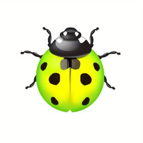 Metal Ladybugs Wall Hanging Decor, Home Decor, Garden Decor, Wall Decor, Bedroom Decor, Party Decor, Birthday Party Decor (Color: Chartreuse)