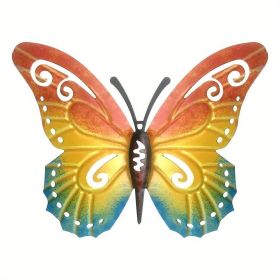 Vintage Iron Butterfly, Home Garden Themed Welcome Sign, Front Door Hanging Decor, Celebration Décor (Style: Model A)