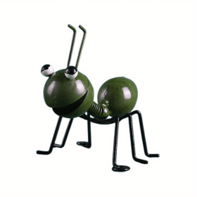 Metal Crafts Creative Ant Sculpture, Garde, Wall Hanging, Garden Lawn, Indoo, Outdoor Colorful, Yard Décor, Cute Insect Sculpture (Color: Dark Green)