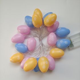 Set; Easter Cute Little Printed Flower Egg String Lights; 5FT 10LED Cartoon Shell Printed Flower Egg Easter String Light For Easter Home Bedroom (Size:  9.84 ft - 20LED)