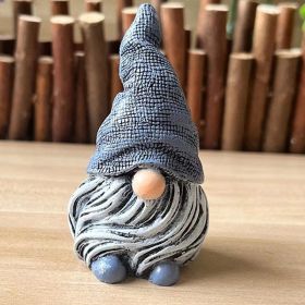 Garden Gnome Resin Statue; Decoration For Lawn Ornaments Indoor Or Outdoor Patio Deck Yard Garden Lawn Porch, 1pc (Color: Blue)