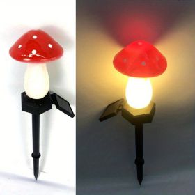 Outdoor Garden Solar Mushroom Light, Outdoor Landscape Atmosphere Decorative Light, Garden Decro, Garden Supplies, Outdoor Decor (Color: Red (1 Pack))