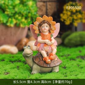 Mini Gnomes Dwarf Fairy Garden Statue Miniatures Courtyard Elf Figure Resin Micro Landscape Outdoor Figurine Ornaments (Design: F305500)