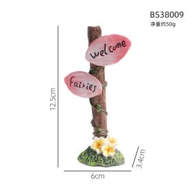 Mini Gnomes Dwarf Fairy Garden Statue Miniatures Courtyard Elf Figure Resin Micro Landscape Outdoor Figurine Ornaments (Design: BS38009)