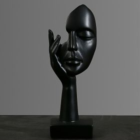 1pc Creative Abstract Character Action Decoration Ornament; Home Decoration Crafts (Style: Black A)