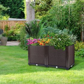 Elevated Raised Garden Bed Planter Box For Growing On Patios, Decks, Or Gardens. (Count: 2 Pack)