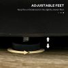 Lightweight Accent Table with Concrete Finish Round Side Table