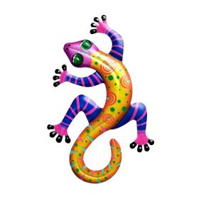 Gecko Wall Art, 1Pc (material: Metal Gecko Inspirational Wall Art Decor)